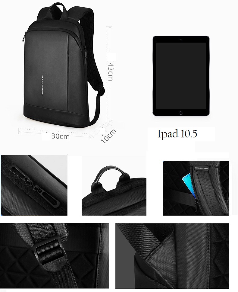 Balo siêu mỏng đựng laptop Mark Ryden.
