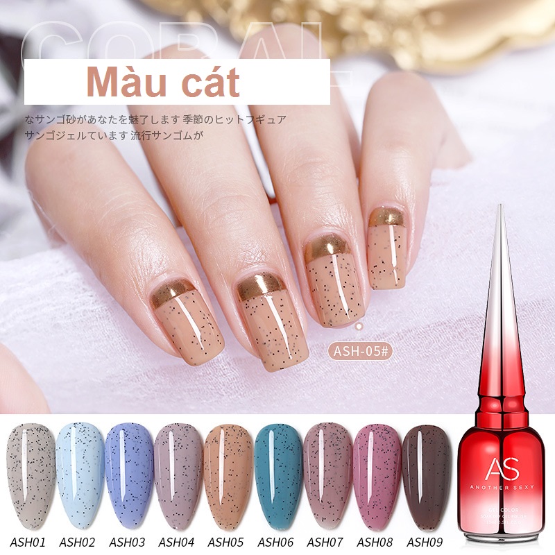 [HCM]Sơn gel AS red - Màu cát mã ASH