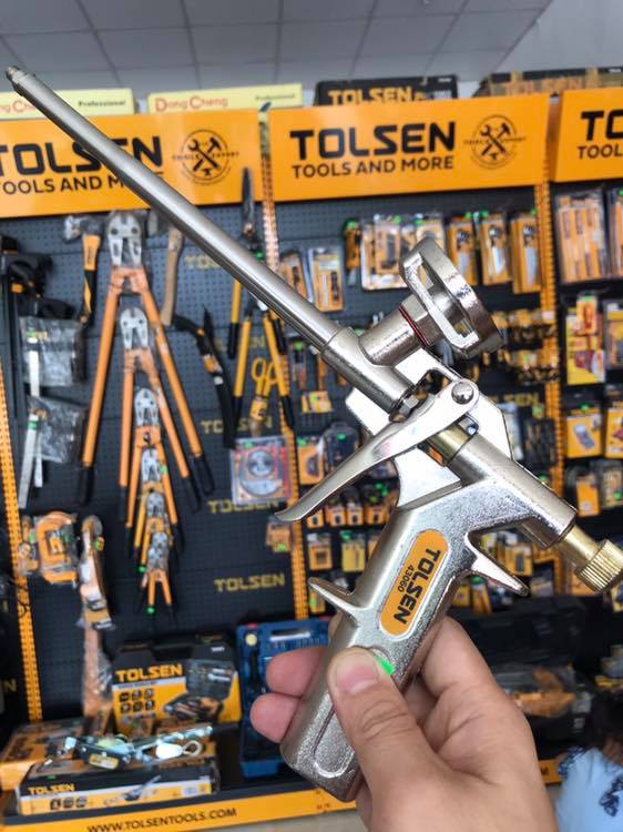 Súng Bắn Keo Bọt Nở Foam Tolsen 43060 (Súng Phun Bọt)