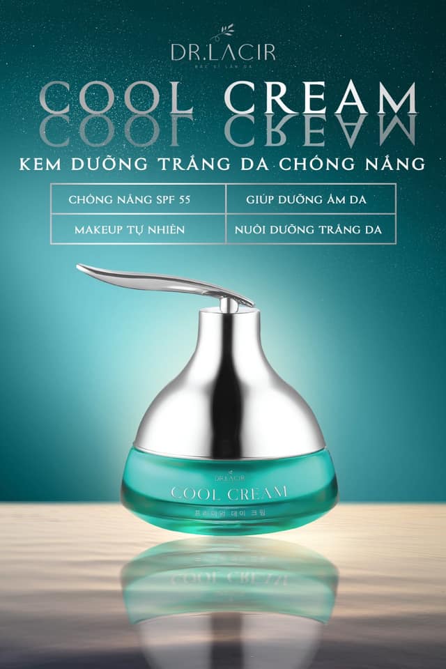 Chống nắng vật lý Dr.lacir (Kem face lạnh - cool cream)