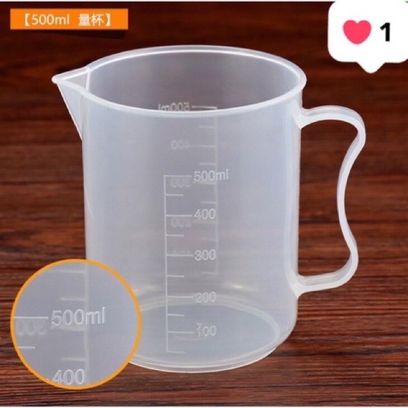 Cốc nhựa đong 500ml / ca nhựa đong 500ml chia vạch