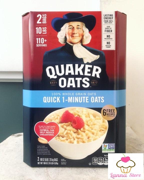 [HÀNG CHUẨN MỸ] Yến Mạch Quaker Oats (cán vỡ) hộp 4,52Kg  - Nhập Khẩu Từ Mỹ