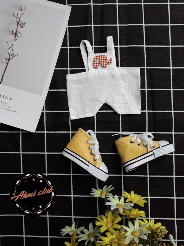 yếm trắng cute outfit doll 20 kpop
