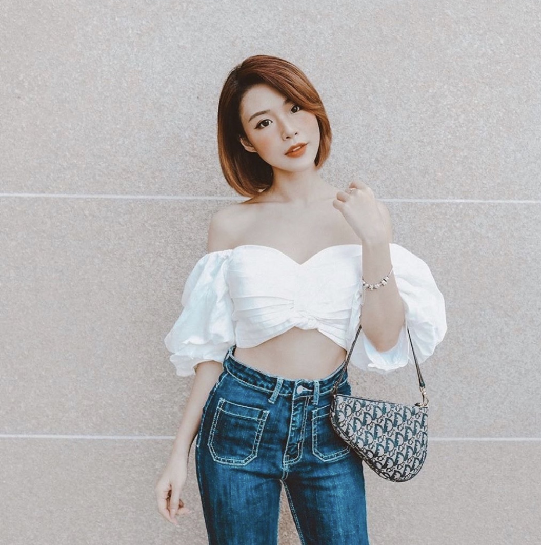 [HCM]Áo Xoắn Ngực Thắt Nơ Lưng - Mặc 2 Kiểu (TRẮNG)