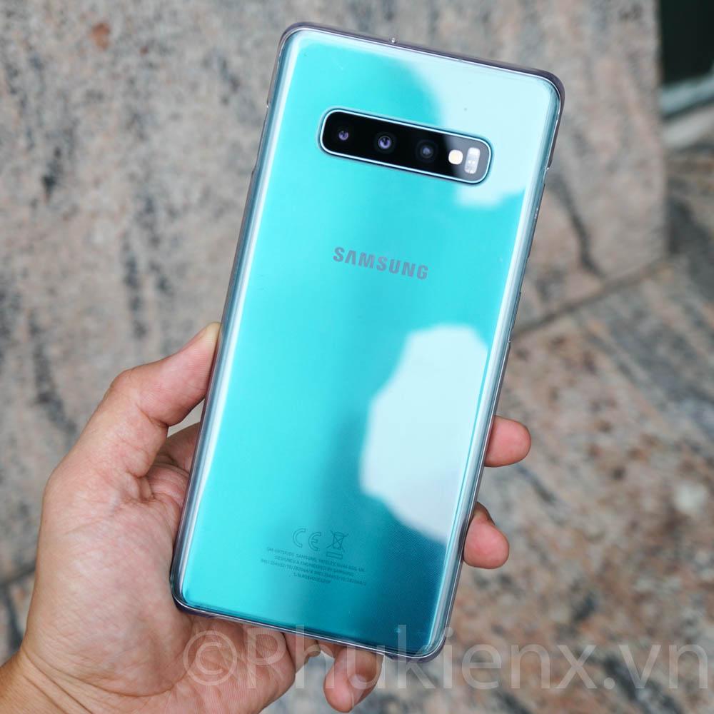 Ốp Galaxy S10 Plus Clear cover trong suốt theo máy
