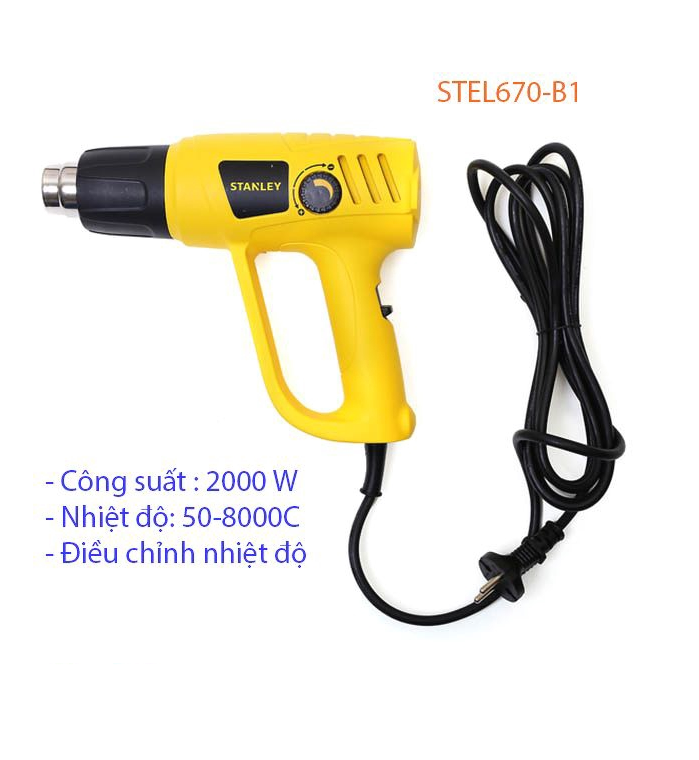 Máy thổi hơi cầm tay 2000W Stanley STEL670-B1