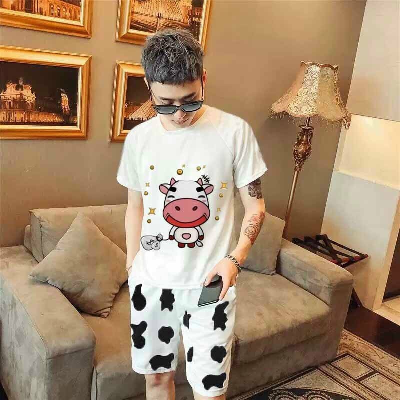 [HCM]Set Bộ In Bò Sữa Cười Đáng Yêu