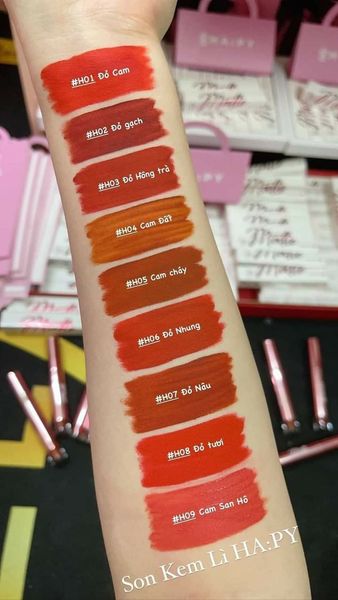 ( sale giá sỉ ) Son Happy Matte liptick Siêu lỳ đủ màu lựa chọn