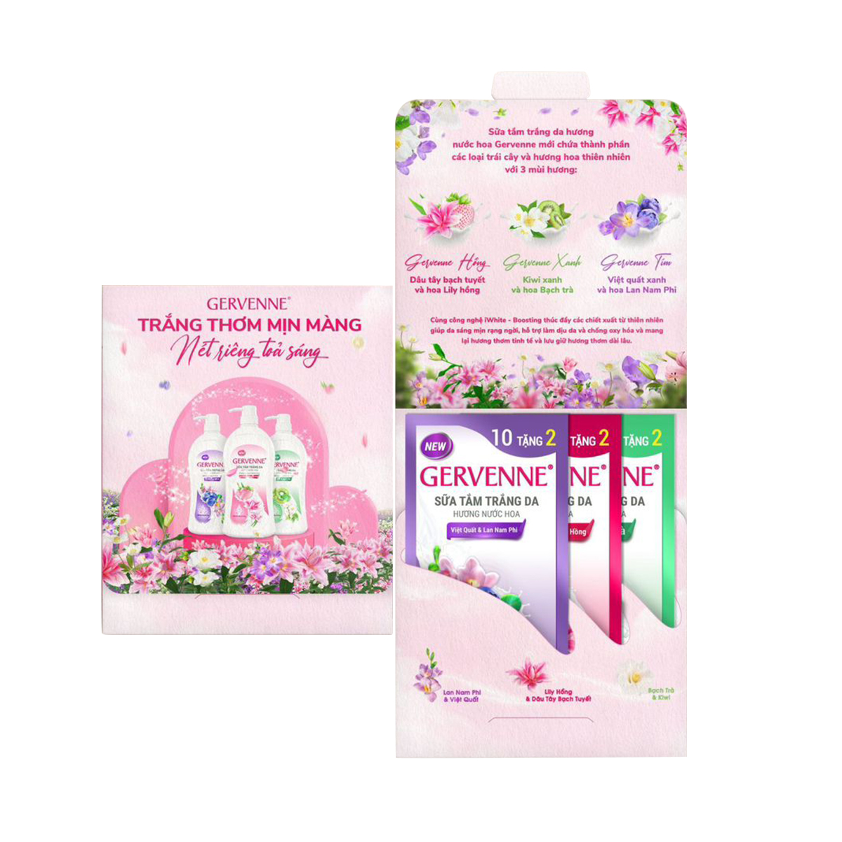 [Gift] 3 gói sữa tắm holder sachet Gervenne