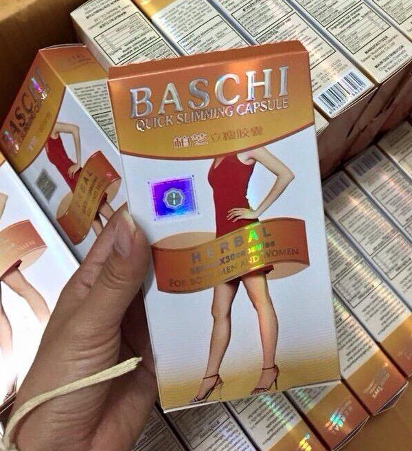 Giảm cân Baschi cam dạng vỉ 30 viên hàngThái