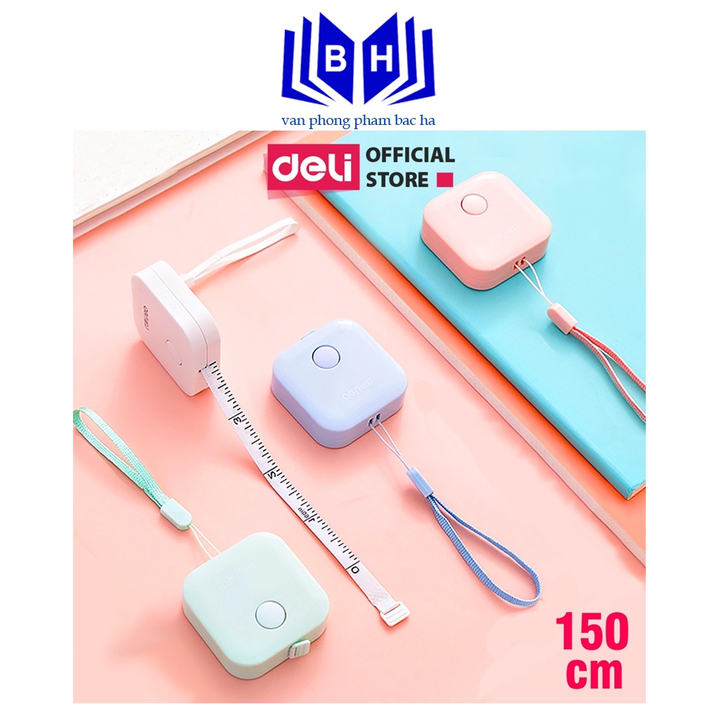 Thước dây cuộn Deli - 1.5m  - 79650 ( màu ngẫu nhiên )