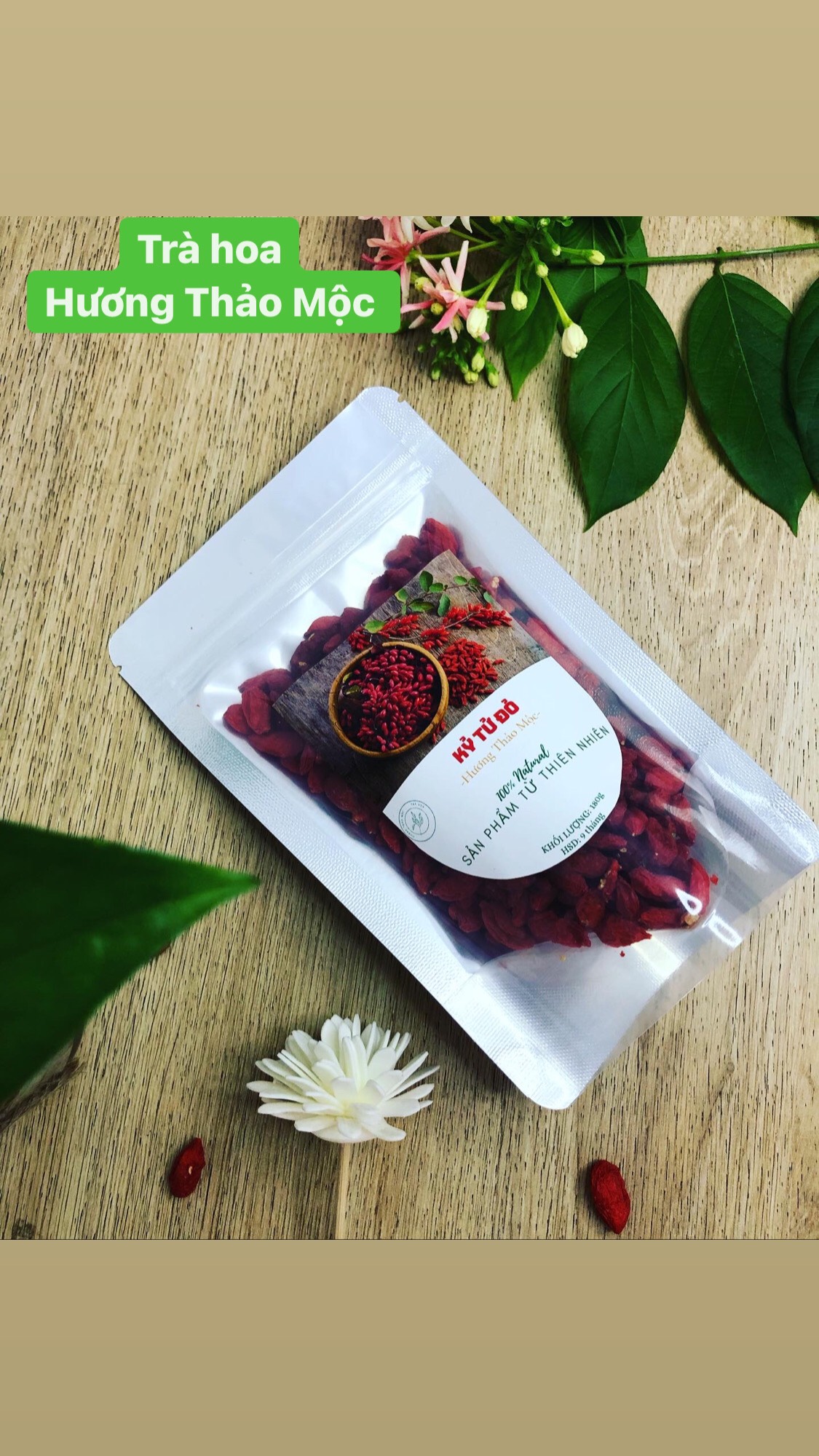 Kỷ Tử Đỏ Ninh Hạ 1 kg - Hương Thảo Mộc