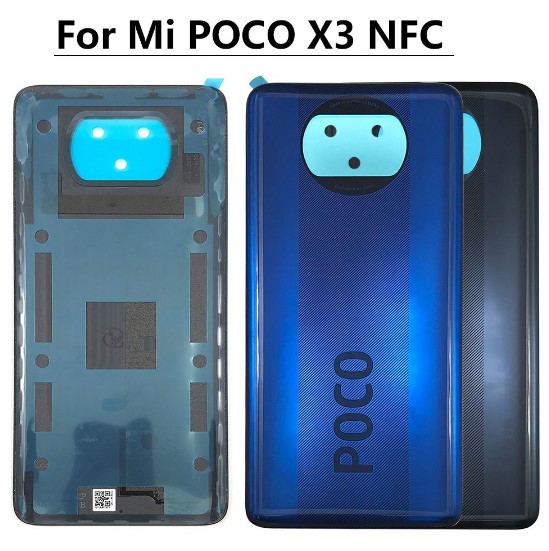 Nắp lưng Poco X3 / X3 Pro NFC - Chất liệu kính - Tặng kèm keo B7000 và bút cảm ứng