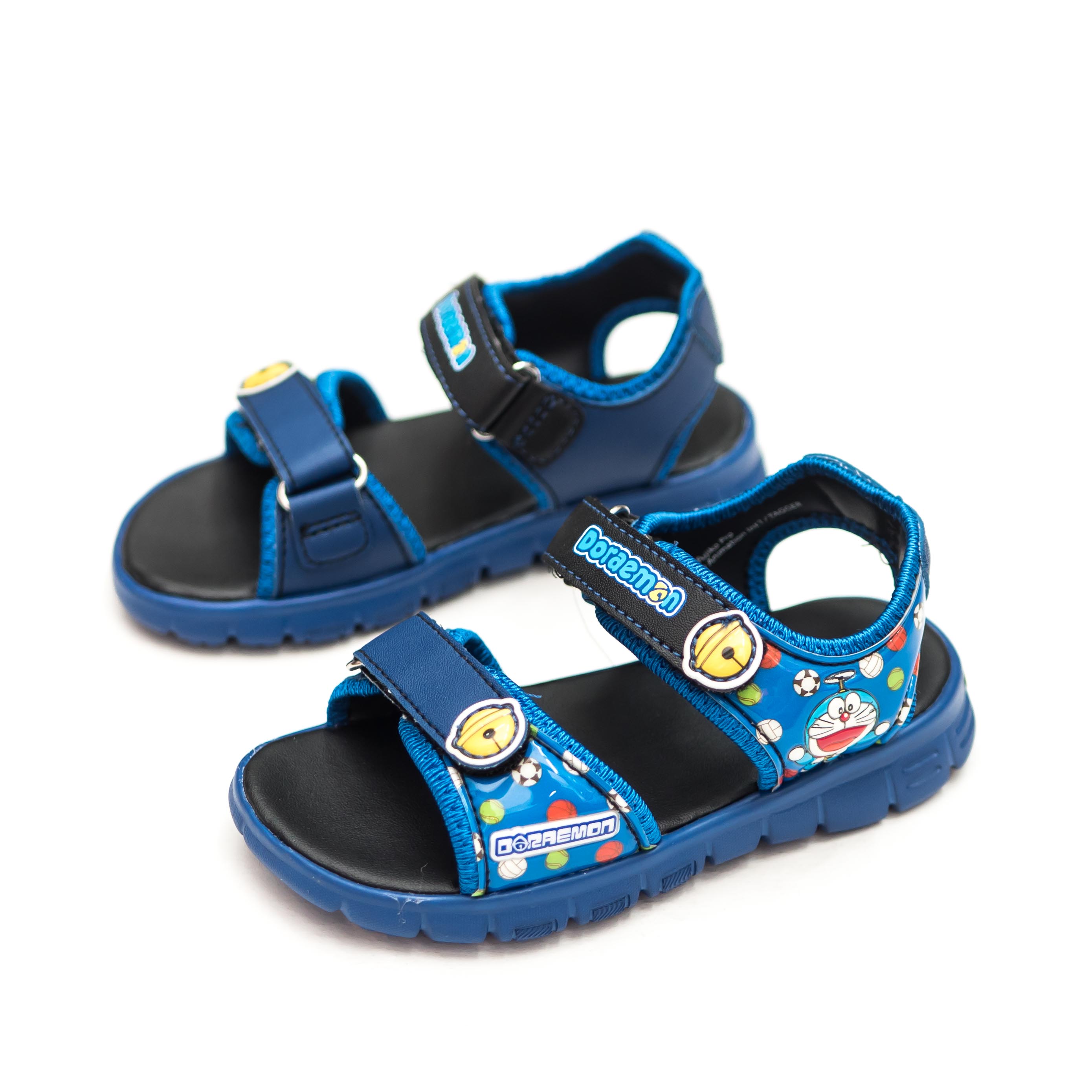 [HOÀN XU]  GIÀY SANDAL QUAI HẬU HỌC SINH BÉ TRAI BITI'S DORAEMON ĐÔ RÊ MON DEB008622 (ĐỎ + XANH DƯƠNG) - BITIS