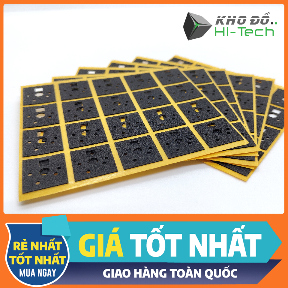 10 Miếng đệm Switch Foam chất liệu Poron IXPE EVA dày 0.5mm giảm thiểu âm thanh switch bàn phím cơ