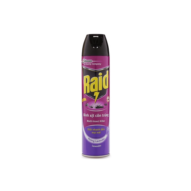 Bình xịt côn trùng Raid chai 600ml(Xịt chuyên muỗi)