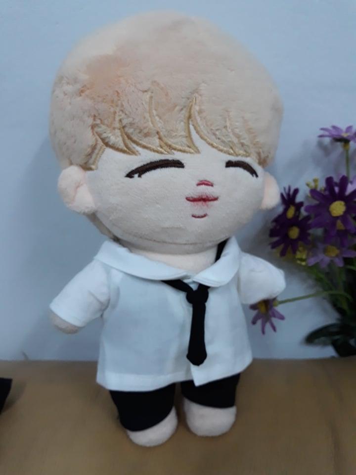 Set Vest đen - outfit doll 20 kpop