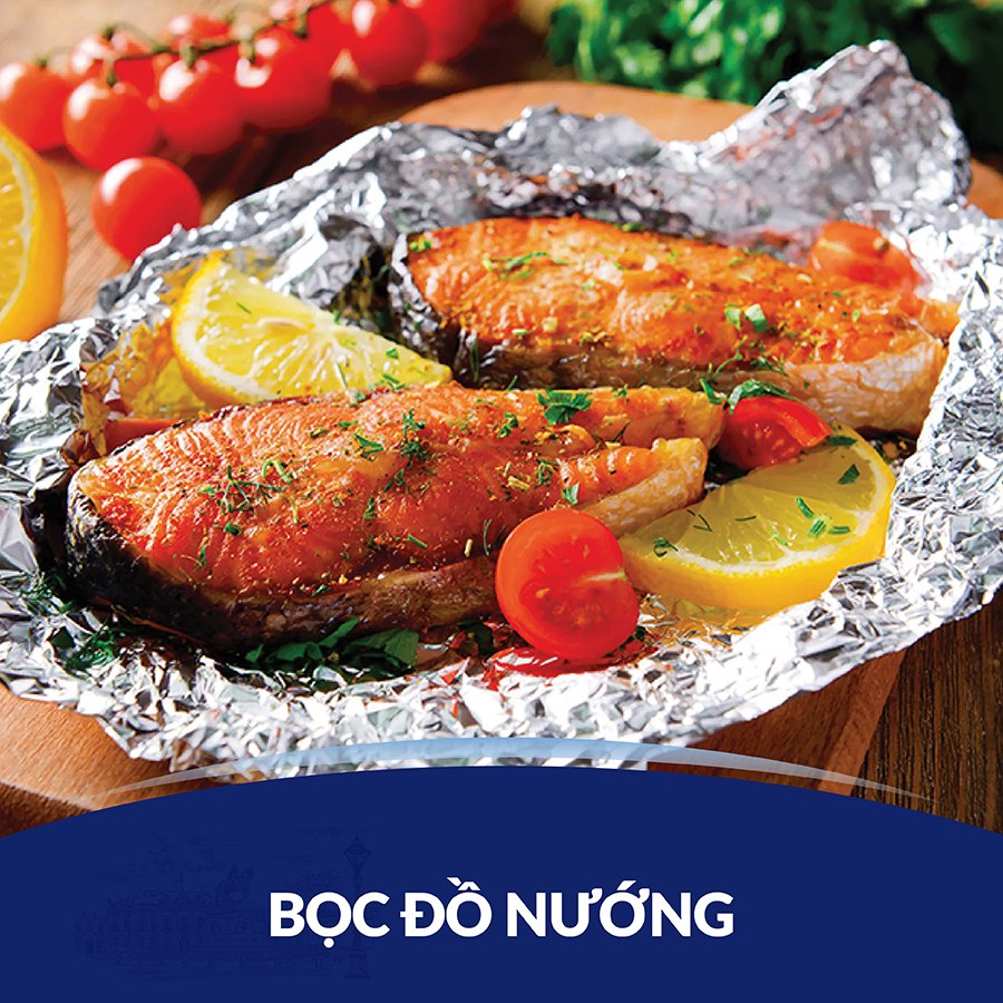 Màng nhôm thực phẩm STAHAUS (Giấy bạc nướng thực phẩm)