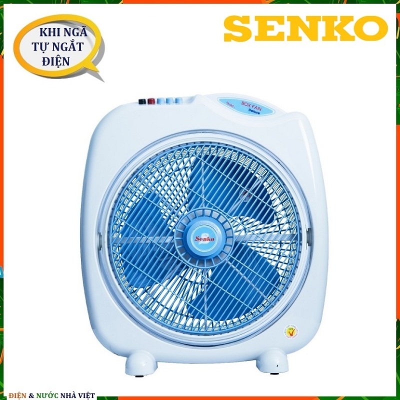 QUẠT 4 TẤC SENKO BD1410 CHẾ ĐỘ TỰ ĐỘNG ĐẢO GIÓ RIÊNG, KHI NGÃ TỰ ĐỘNG NGẮT ĐIỆN AN TOÀN ( 3 TỐC GIÓ MẠNH MẼ )