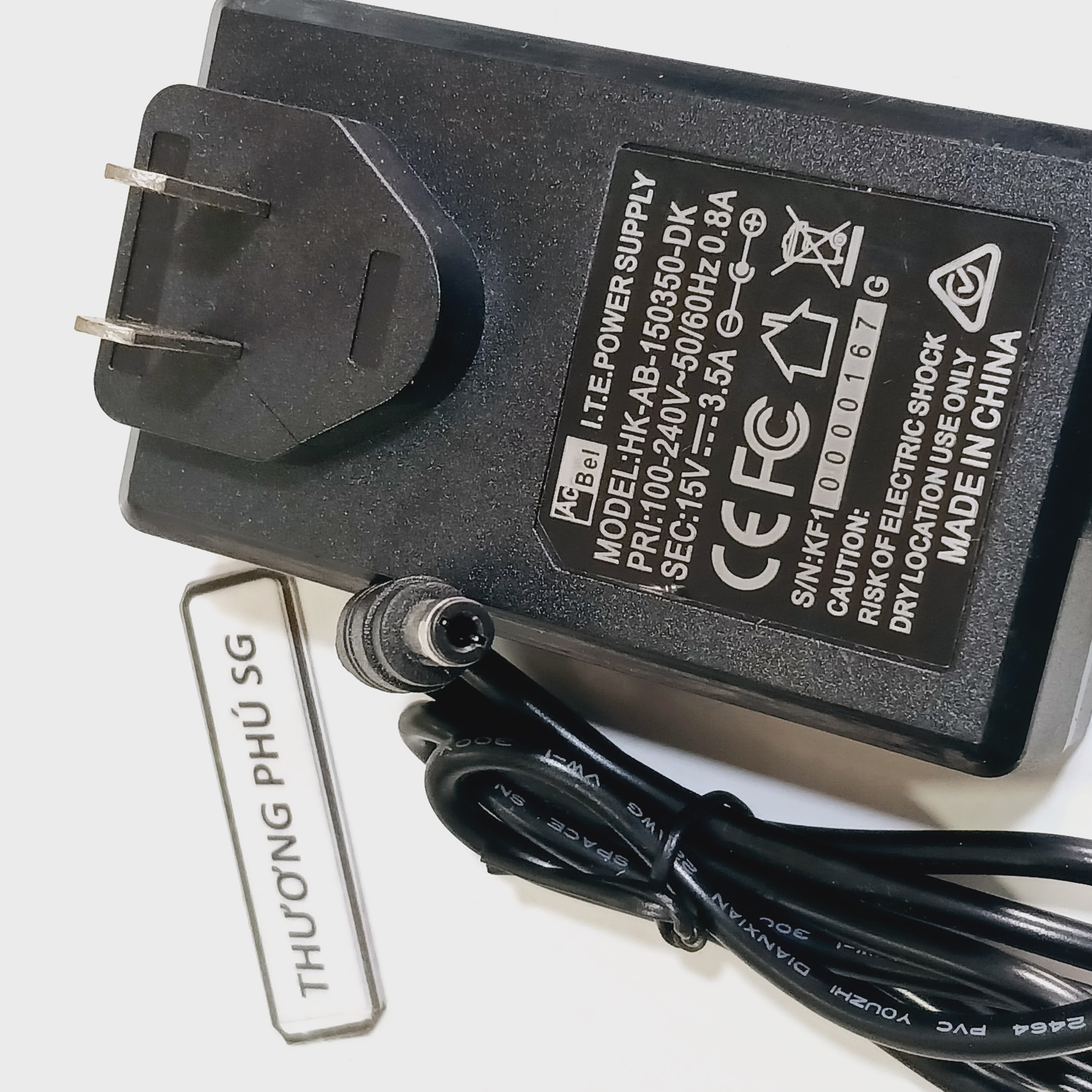 Nguồn Adapter DC 15V - 3.5A (Đầu cắm 5.5mm x 2.1mm