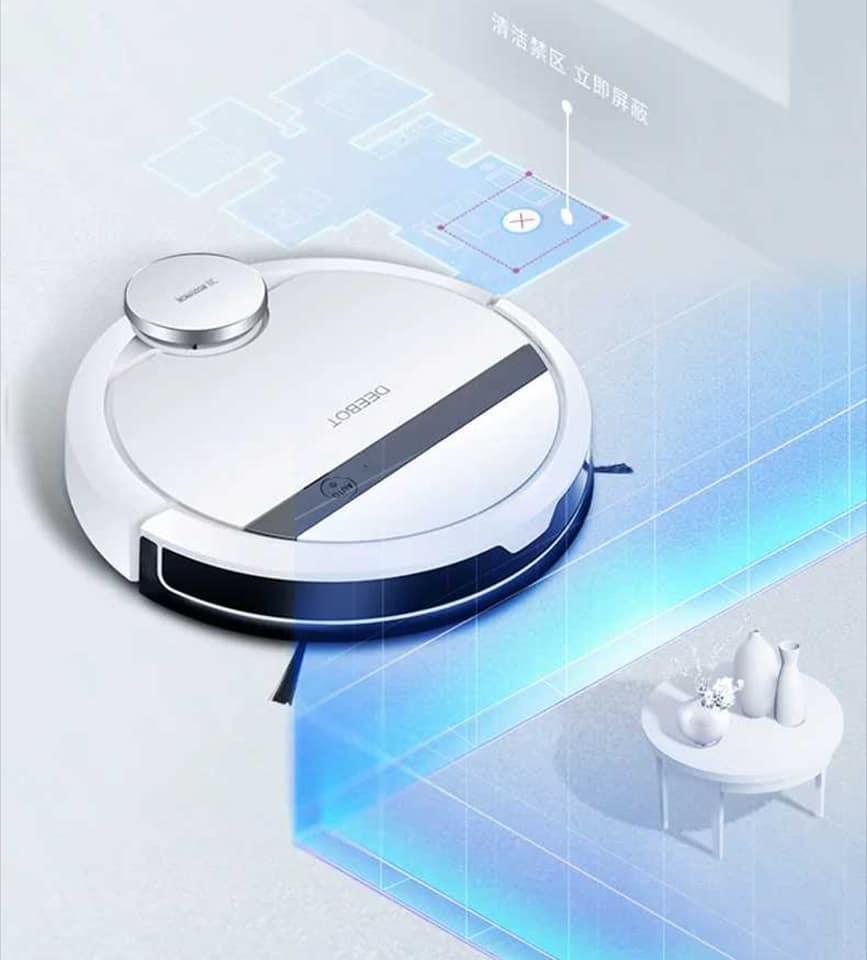 Robot hút bụi lau nhà thông minh ECOVACS DEEBOT DE55 (OZMO 900 Cài APP tiếng Anh điều khiển bằng Điện Thoại)