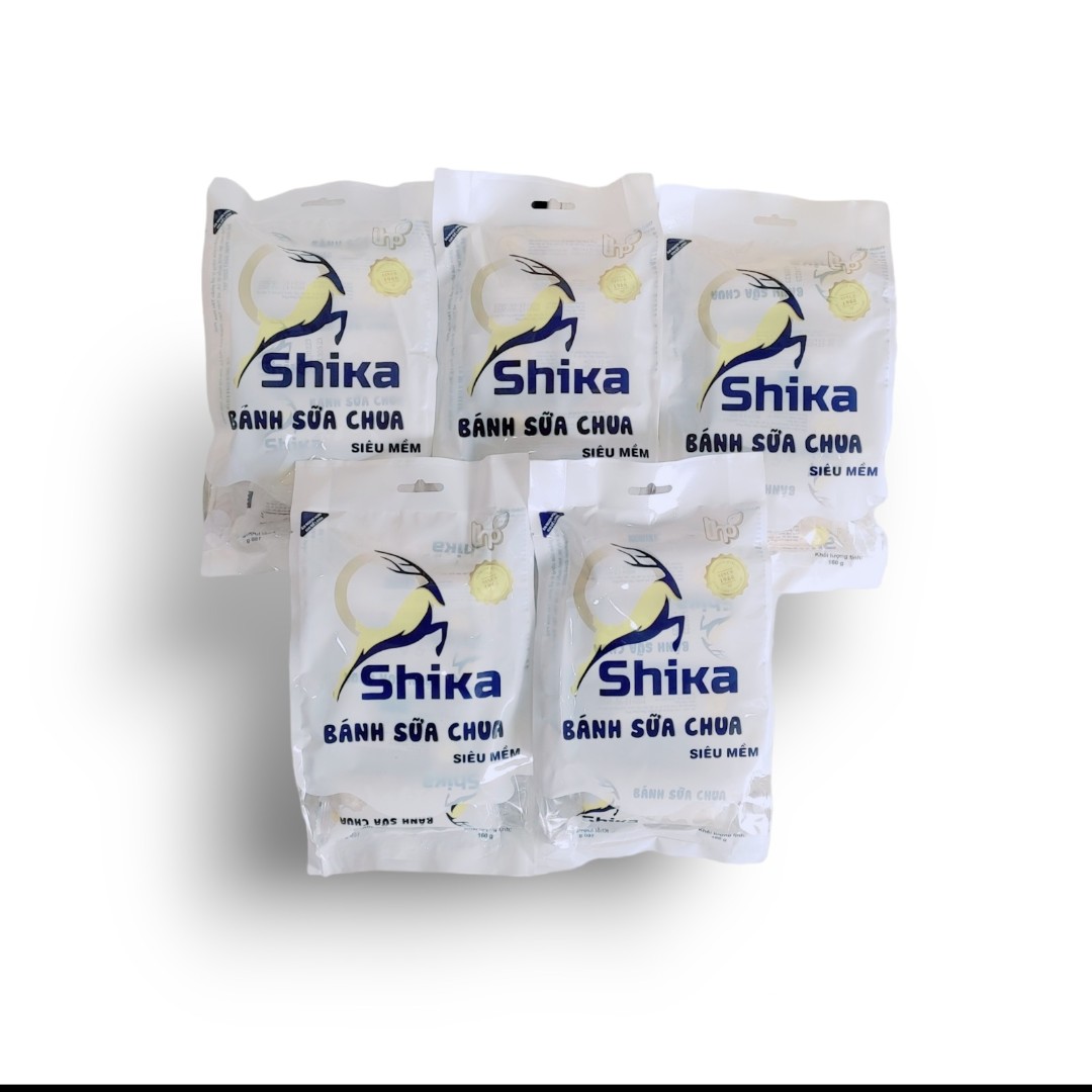 Combo 5 Gói bánh sữa chua Shika siêu mềm (40 cái)