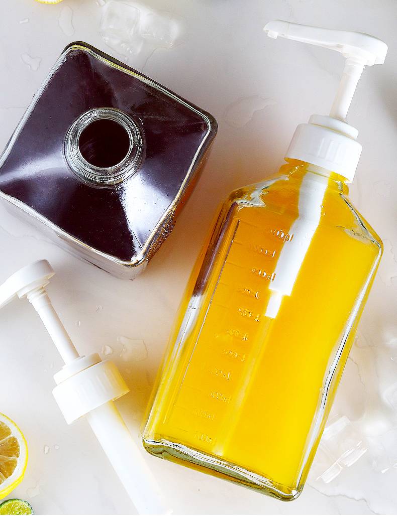 Bình bơm siro bằng thủy tinh 1100ml