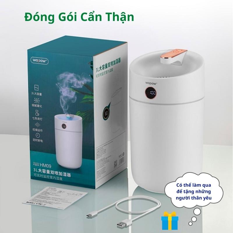 Máy Xông Tinh Dầu Phòng Ngủ Dung Tích 3000ml Máy Khuếch Tán Tinh Dầu Thơm Phòng 2 Vòi Kép Giúp Tỏa Hương Thơm Mát Đuổi Muỗi, Đuổi Côn Trùng