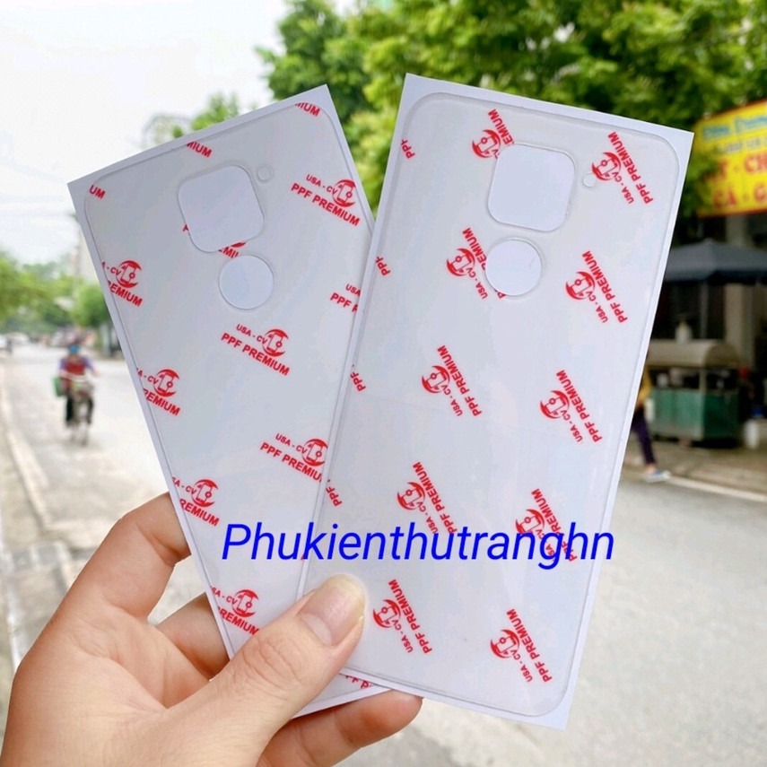 Dán PPF mặt sau trong suốt Xiaomi Redmi Note 9 Note 9S Note 9 Pro Note 9 Pro Max siêu dính ánh 7 màu - tự phục hồi vết xước