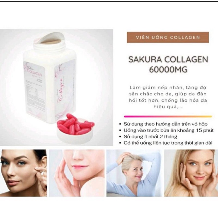 Sakura collagen nhật bản 120 viên