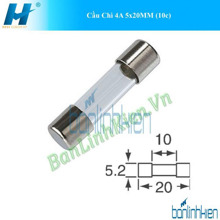 Cầu chì ống 5x20mm các loại