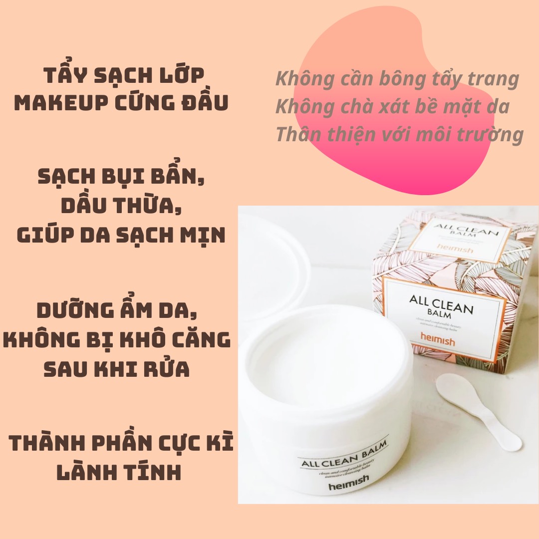 Sáp tẩy trang heimish ALL CLEAN BALM 120ml