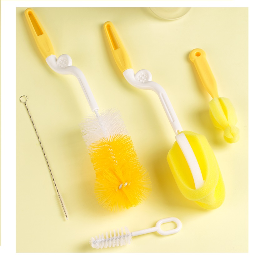 Bộ dụng cụ cọ rửa bình sữa 5 chi tiết cho bé