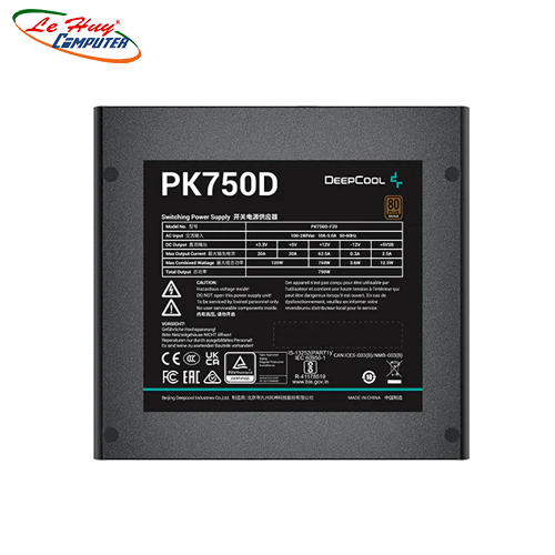 Nguồn Máy Tính DeepCool PK750D 750W 80 Plus Bronze