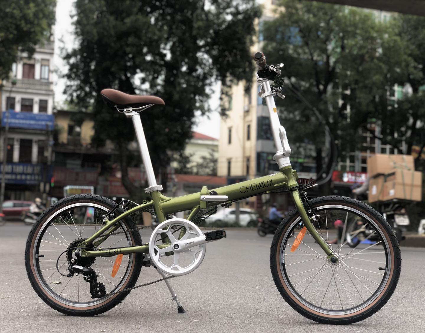 xe đạp gấp chevaux fuku
