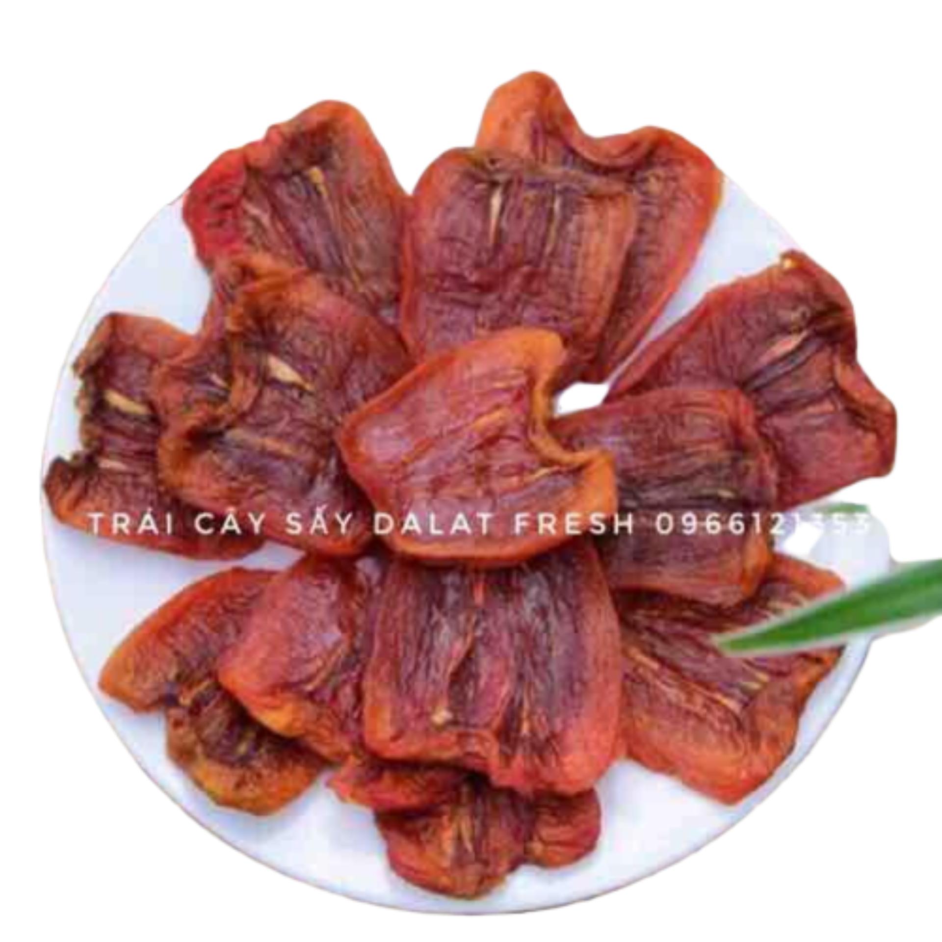 Hồng Sấy Dẻo Chẻ DLFRESH Đặc Sản Đà Lạt Túi 500gr
