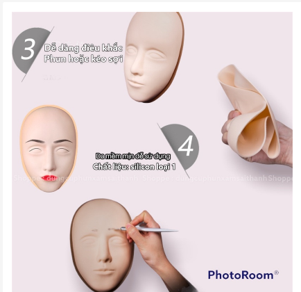 Da 5D khuôn mặt, da mặt 5D tập phun xăm