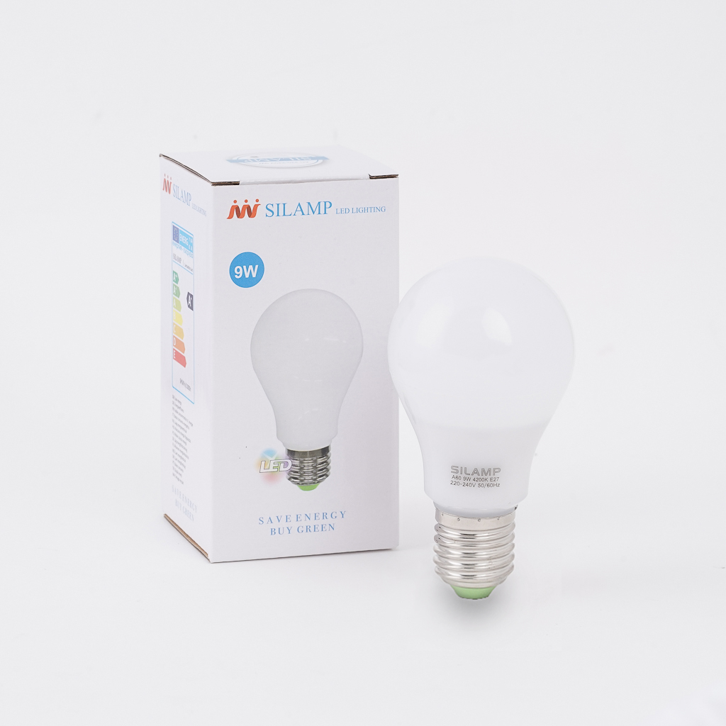 Bóng đèn led tròn công suất 9w đui xoáy e27
