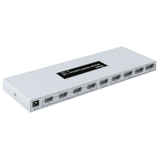 Thiết bị chia cổng HDMI từ 1 ra 8 DTECH DT-7148B mini hỗ trợ video 2K / 4K / 3D (Đen) - Nhất Tín Computer