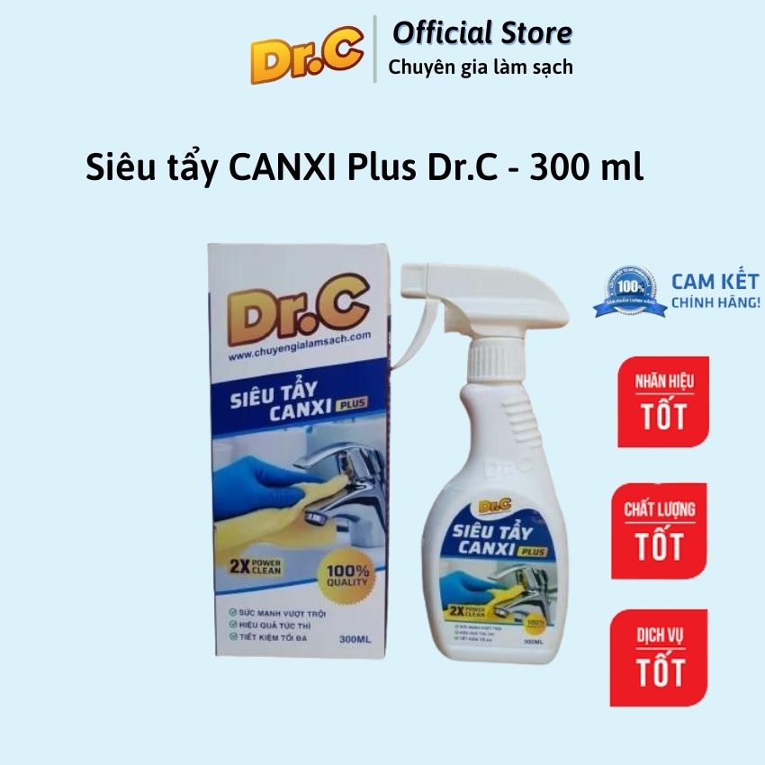 Dung Dịch Tẩy Cặn Canxi Plus Dr.C chính hãng 300ml