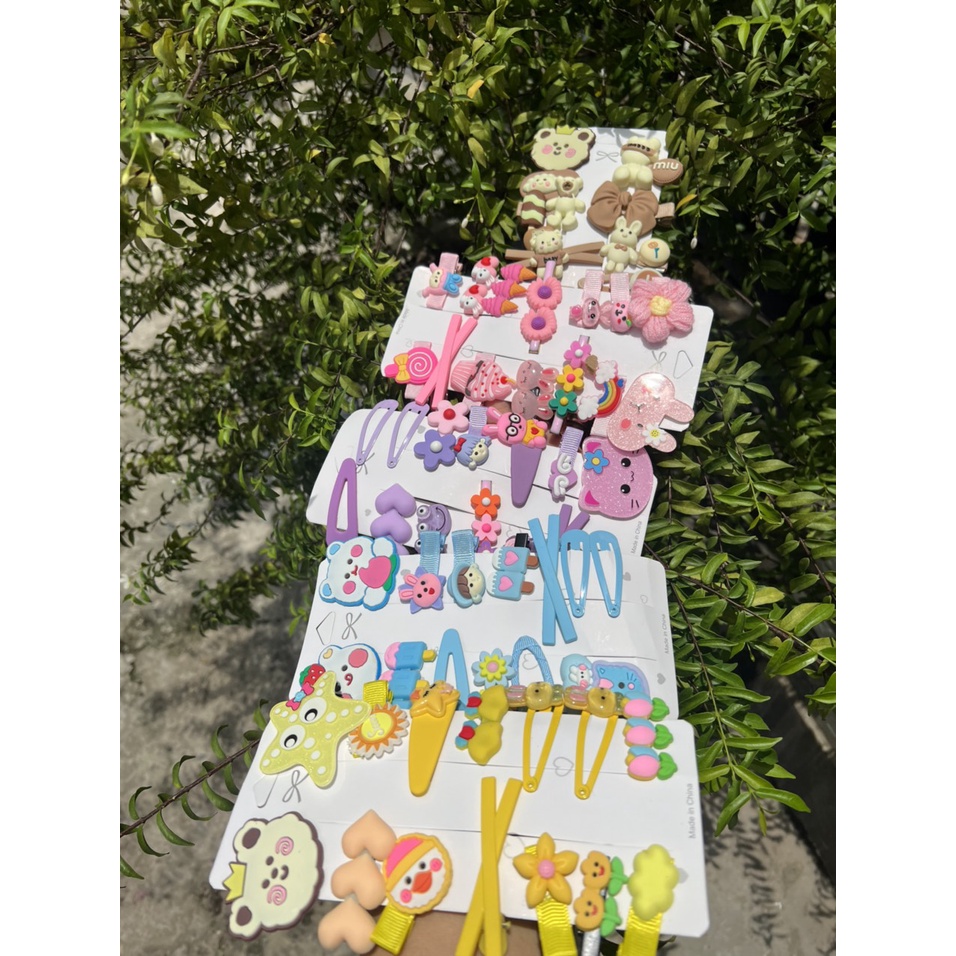 SÉT 14 KẸP TÓC CHO BÉ SIÊU XINH