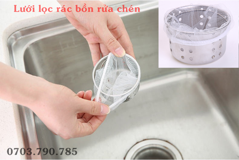 [HCM]Set 30-50-100 Túi Lưới Lọc Rác Bồn Rửa Bát