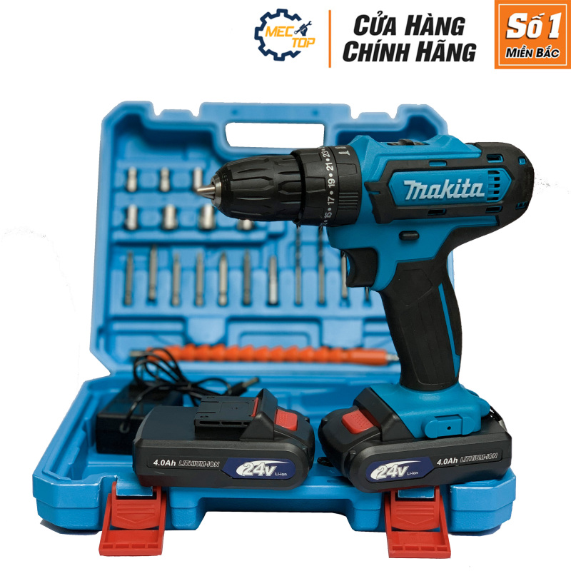 Máy khoan bê tông Pin cầm tay Makita 24v full phụ kiện - máy khoan ...