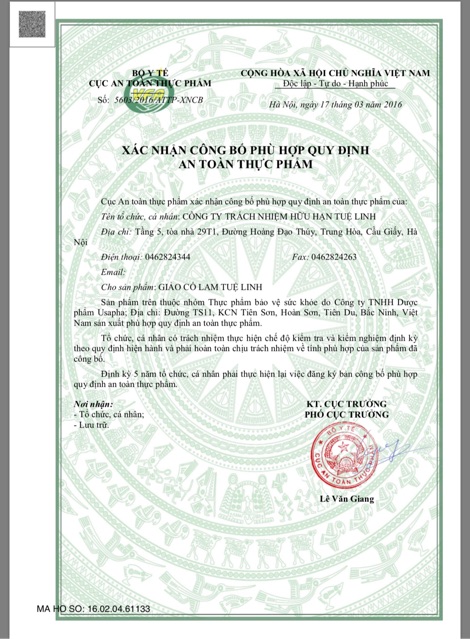 [HCM]Giảo cổ lam Tuệ Linh - 60 viên