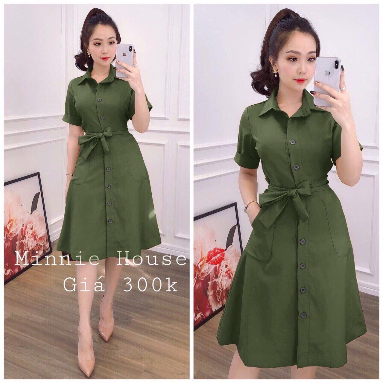 [HCM]ĐẦM CÓ CỔ THẮT EO SIÊU SANG CHO CÁC NÀNG