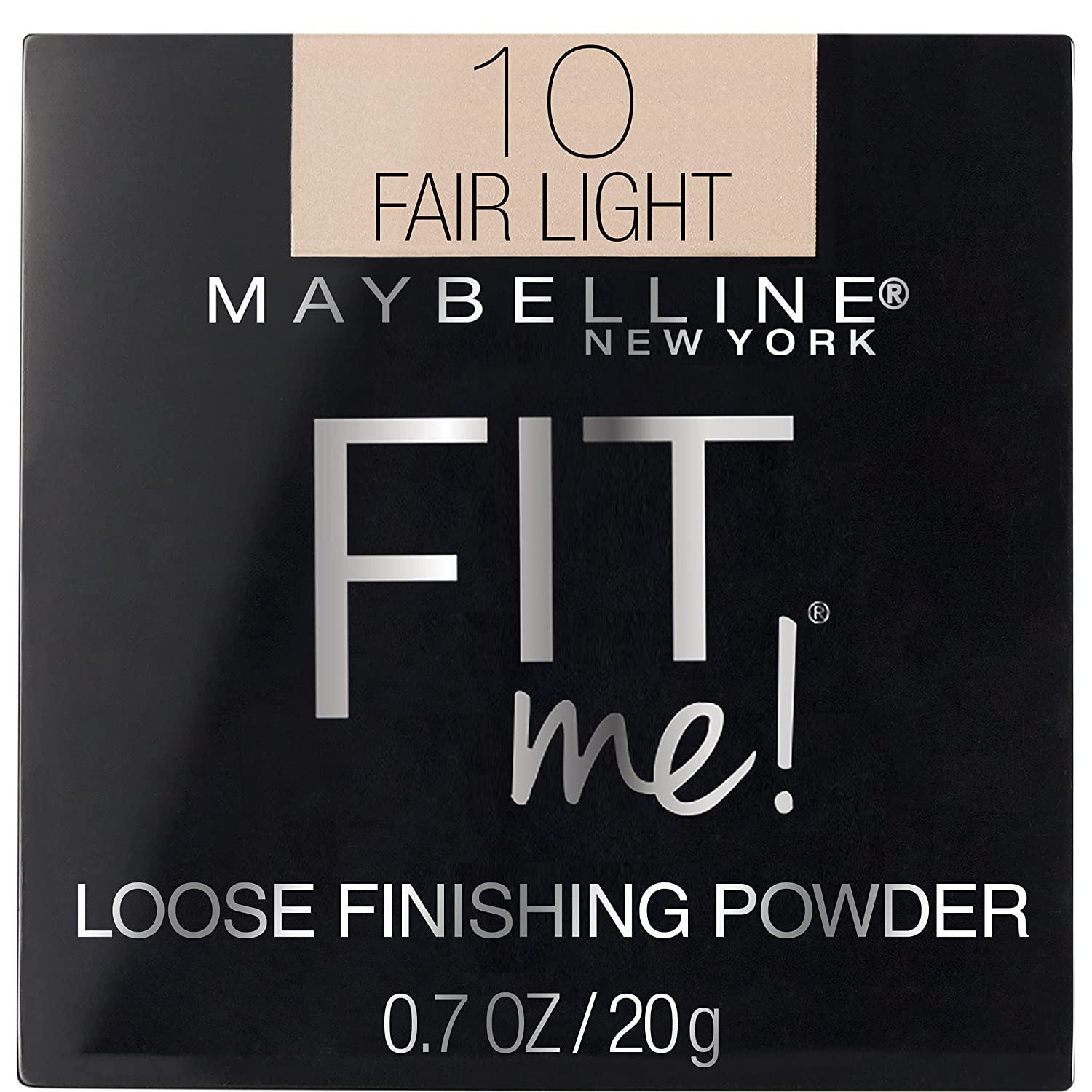 Phấn Phủ Bột Maybelline New York Fit Me Loose Finishing Powder, Fair Light/Light/Dark, 0.7 oz (20 gram, có nhiều mã màu)