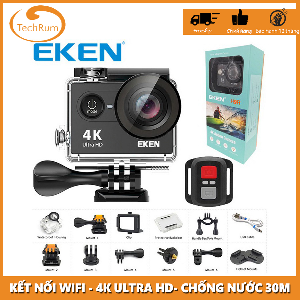 Camera Hành Trình Ô Tô Eken H9R 4K Ultra HD Wifi, Camera Hanh Trinh
