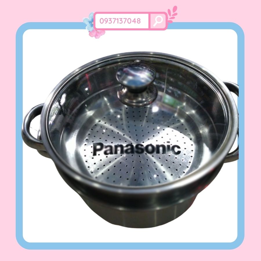 Bộ nồi Xững hấp Quà tặng từ Panasonic 24cm
