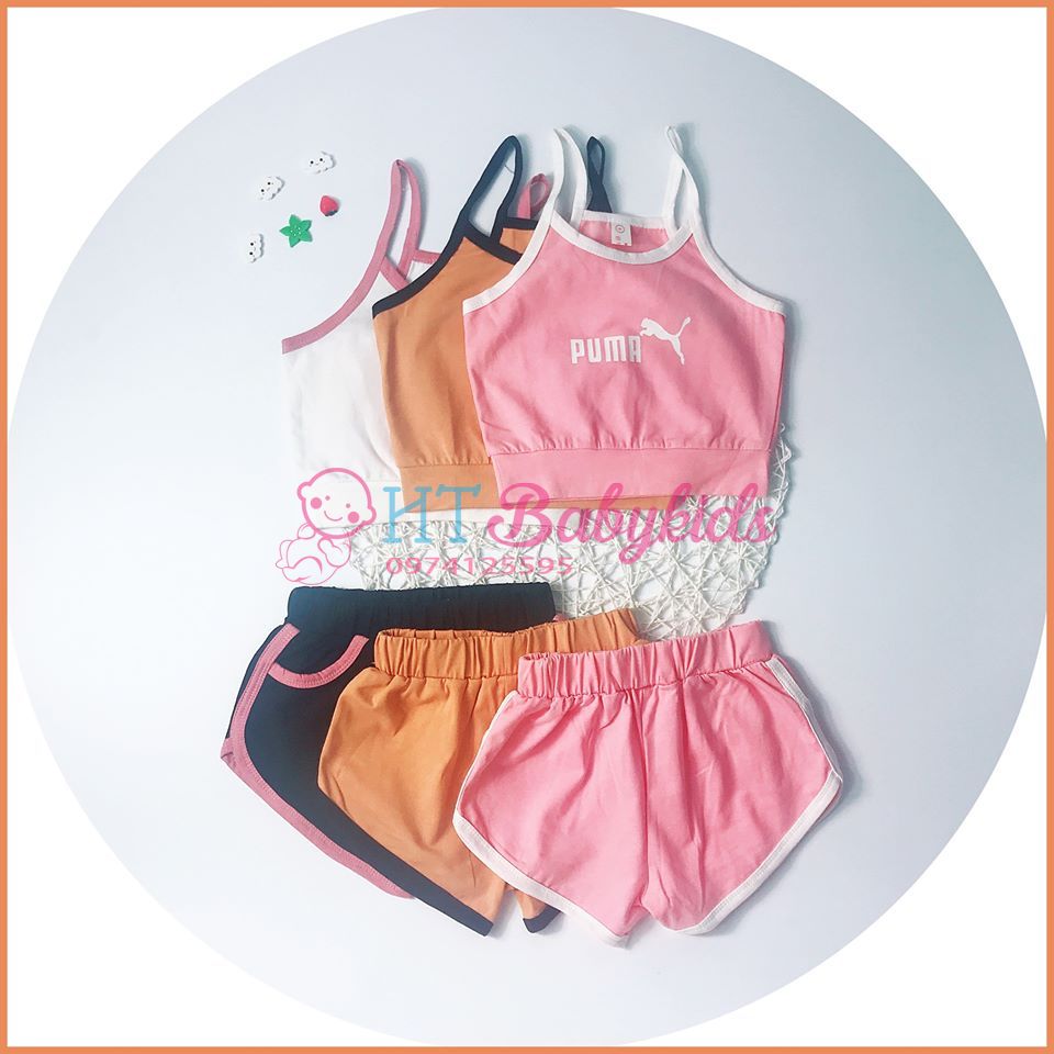 Đồ Bộ Cho Bé - Bộ Puma 2 Dây Diện Hè Siêu Yêu