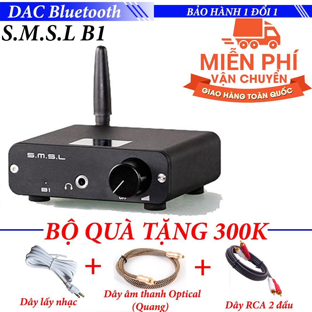 Bộ phụ kiện âm thanh khi mua dac s.m.s.l ampli b1 bộ giải mã âm thanh bluetooth chất lượng cao đầu ra âm thanh 3.5mm - rca - optical âm thanh quang